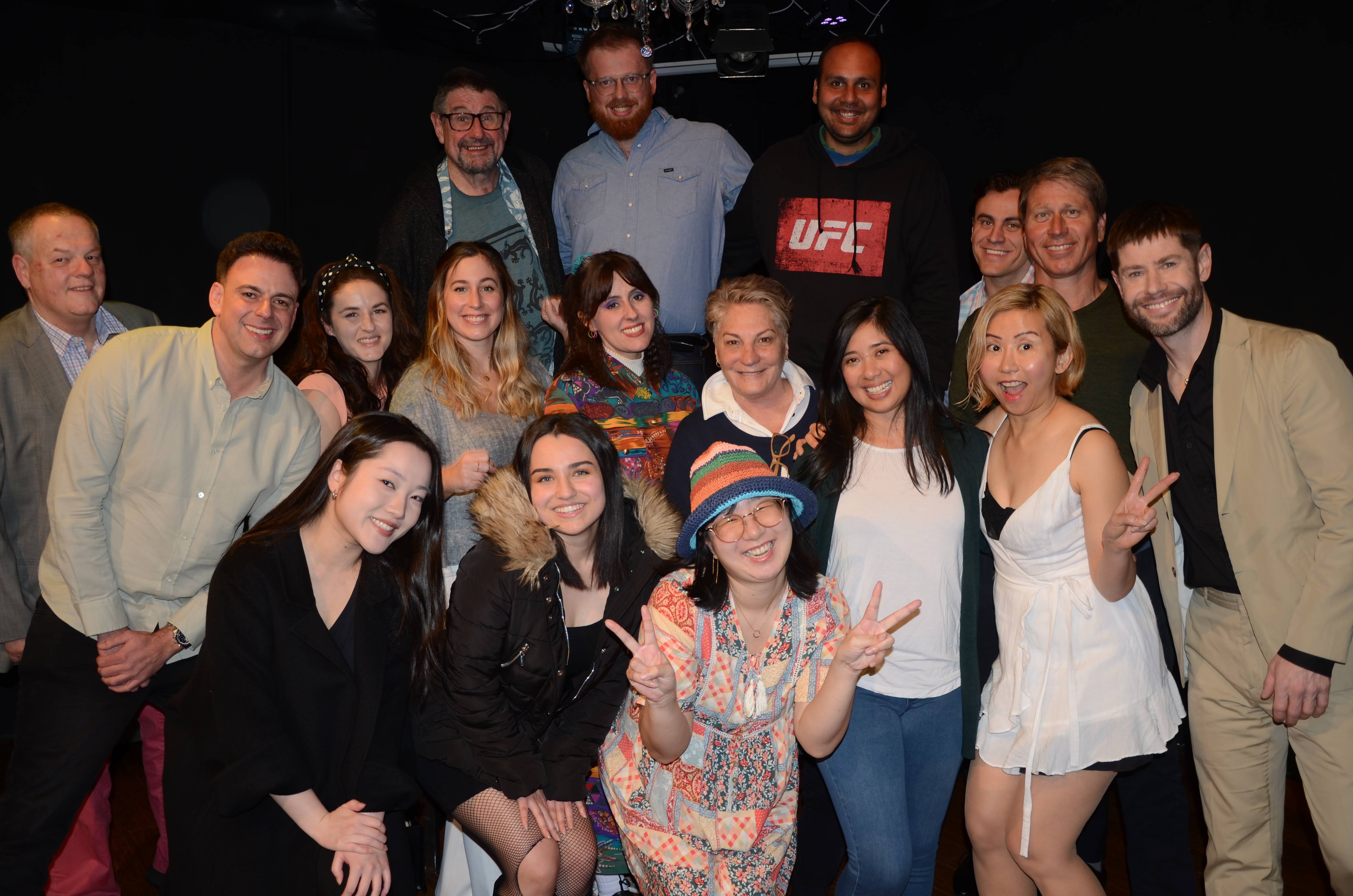 Adult beginners in a Darlo Drama class